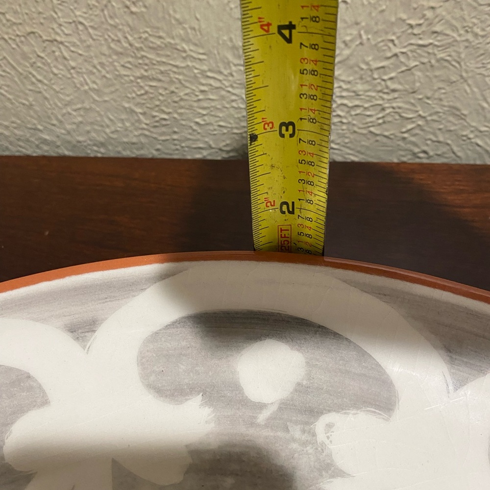 Discontinued, crate and barrel, Portofino, , round terra-cotta serving platter - Picture 6 of 7